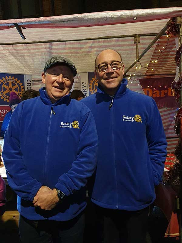Crowborough Rotary members at the Christmas Cracker event in Crowborough