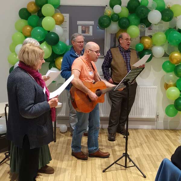 Crowborough Community Cafe, carol singing